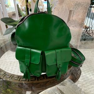 THE BLACK QUAIL GREEN LEATHER BACKPACK!💚💚
